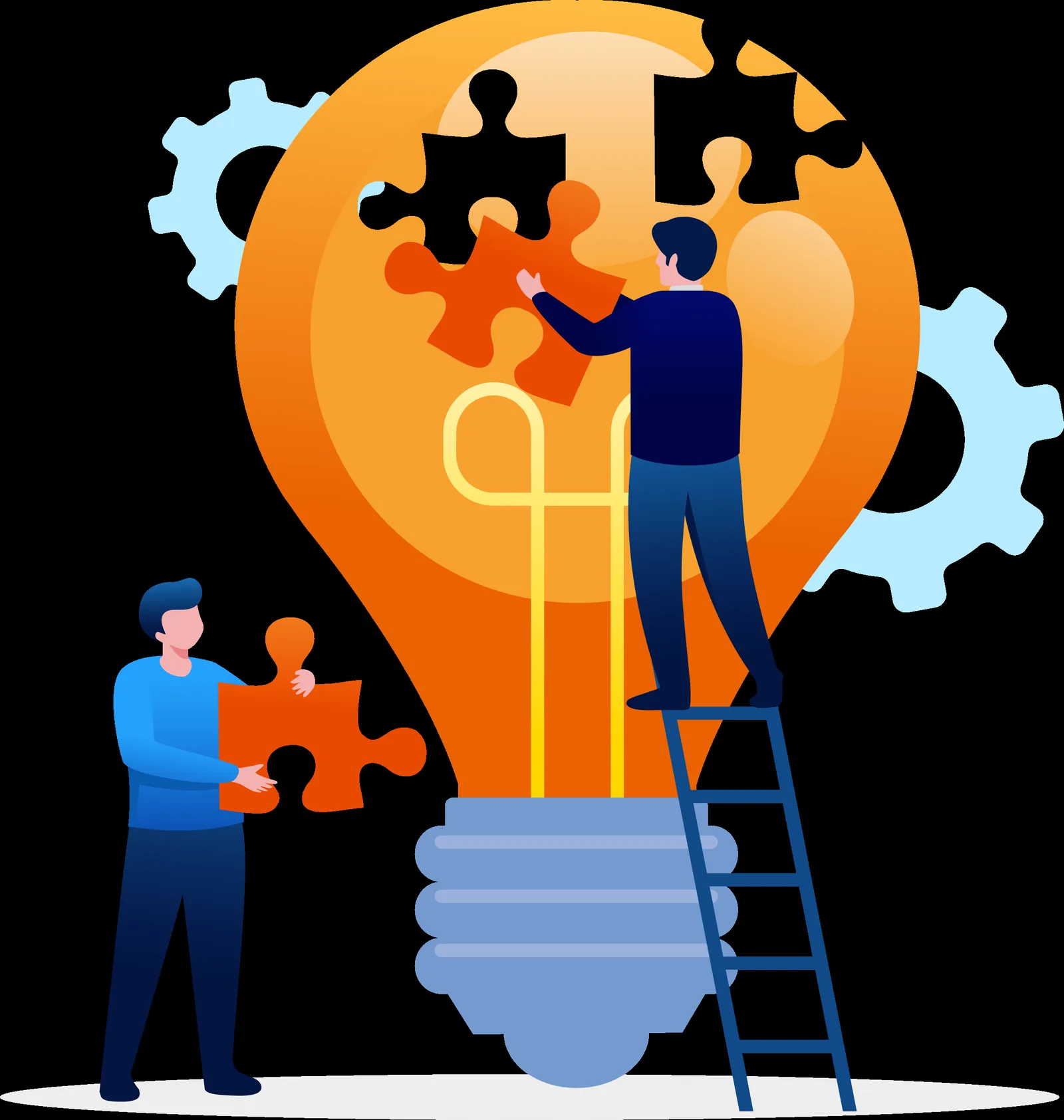 Illustration of teams enabled by the platform
